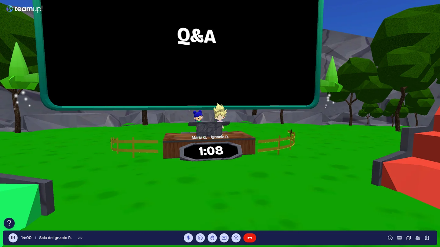 Invite guests to the stage so they can join the conversation
