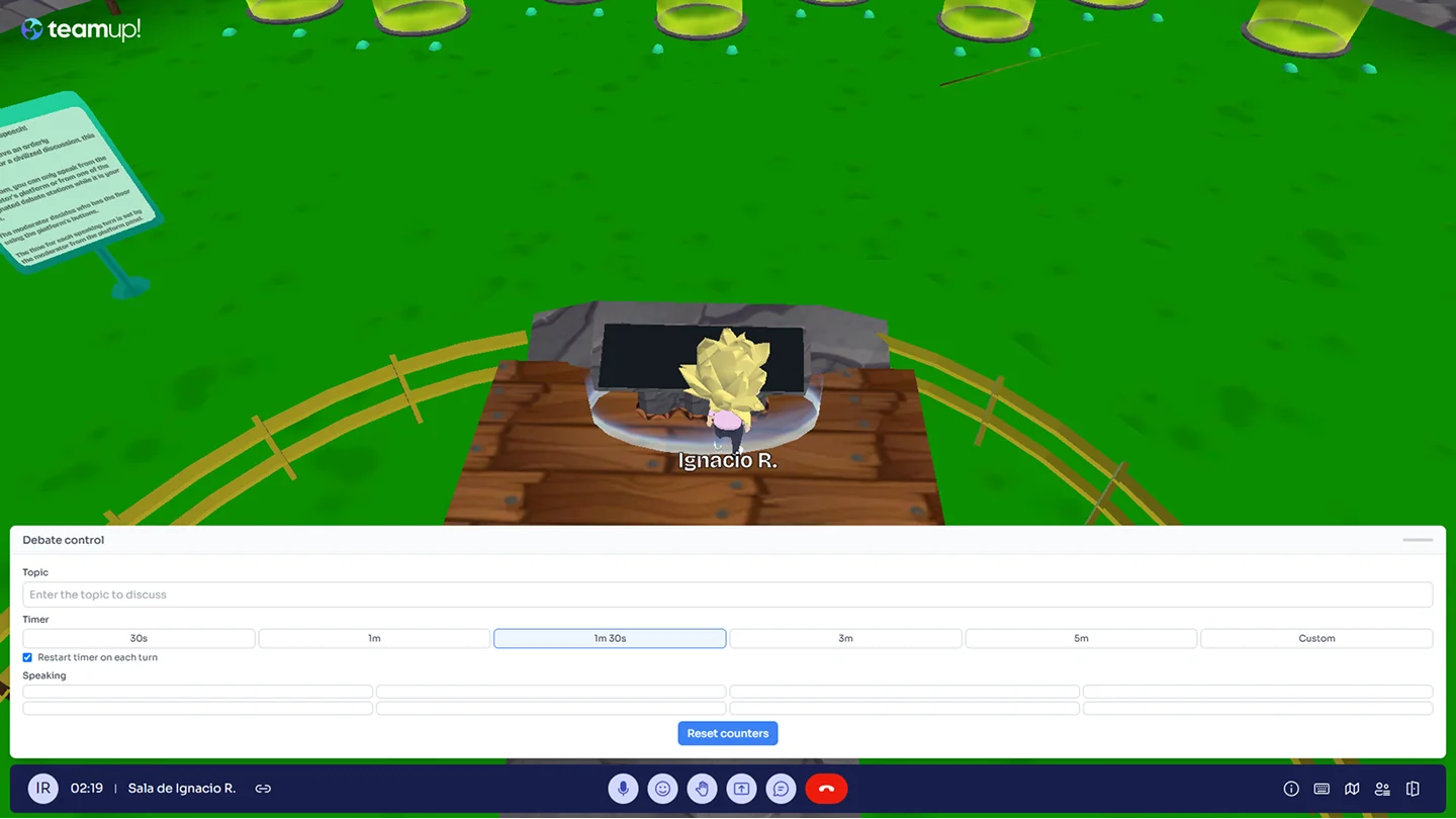 Set up the different timer options