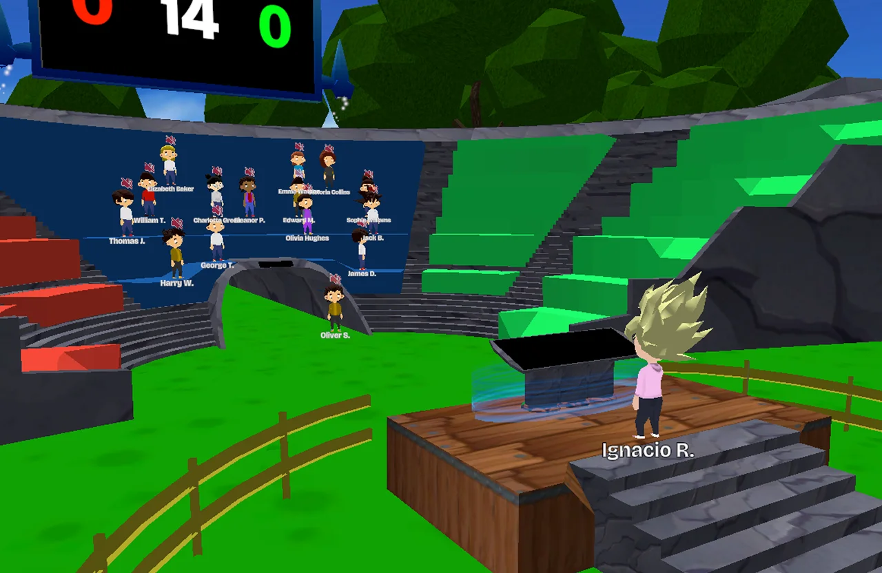 Interactive virtual conferences